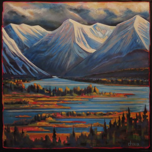 Change of Seasons, Waterton River 
40 x 40 oil on canvas $3300   SOLD